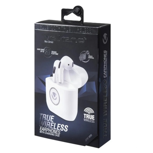 Earphones TWS Bluetooth White Volkano