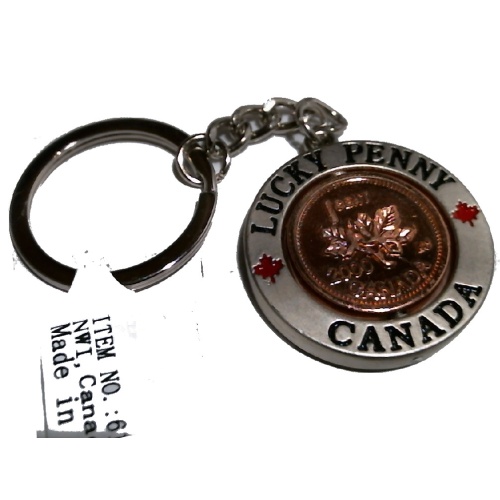 CANADA LUCKY PENNY KEYCHAIN