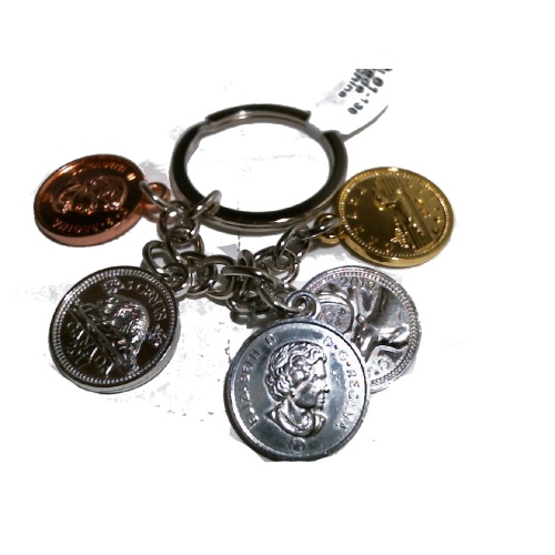 KEYCHAIN CANADA COINS DESIGN