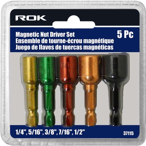 Nut driver set 5 pc magnetic