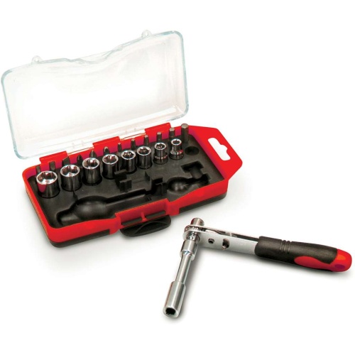 Screwdriver bit and socket set 23 pc