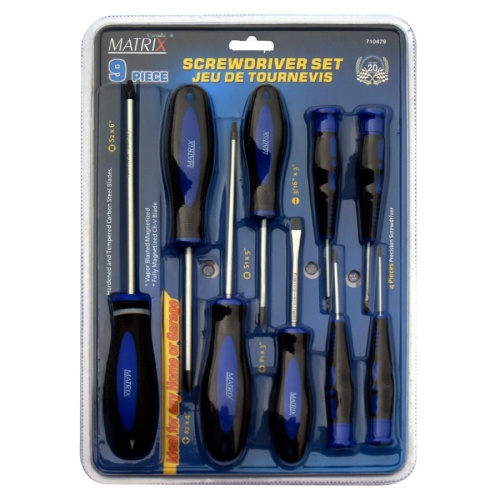 Screwdriver set 9 pc