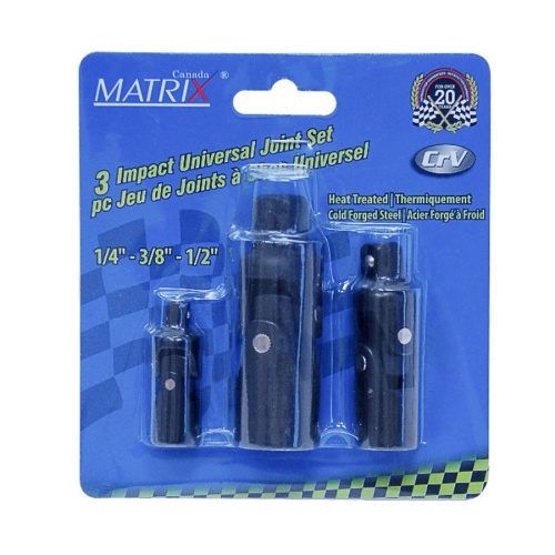 3 Pc Impact U-joint Set