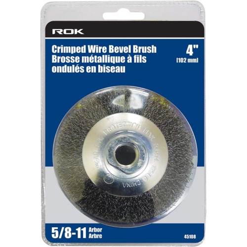 Wire bevel brush 4 inch crimped