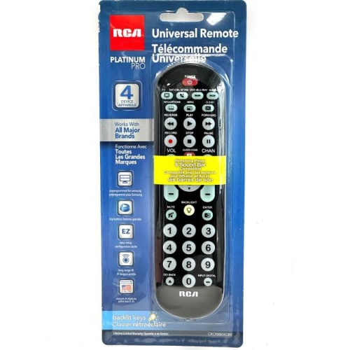 RCA 4 DEVICE UNIVERSAL REMOTE