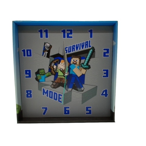 Wall Clock Minecraft Survival Mode 12x12