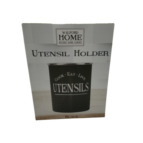 Utensil Holder Black Walford Home