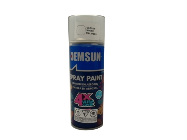 Spray Paint Glossy White 300g. Demsun