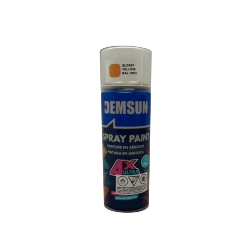 Spray Paint Glossy Yellow 300g. Demsun