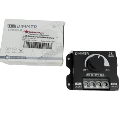 LED dimmer with hand knob 12-24VDC