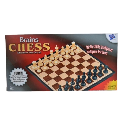 MAGNETIC BRAINS CHESS TRAVEL GAME