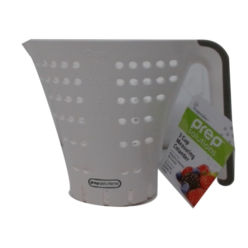 Measuring Colander 3 Cup Plastic Prep Solutions