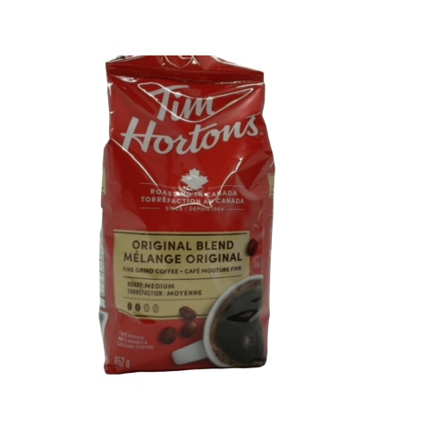 Fine Ground Coffee Original Blend Tim Hortons 652g. Medium Roast