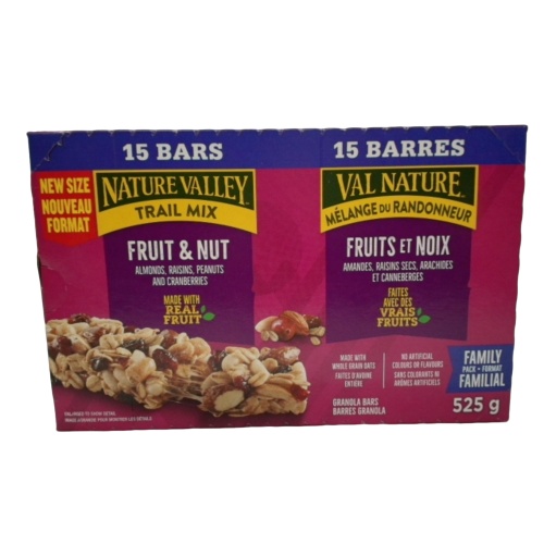 Fruit & Nut Trail Mix Bars 15pk. 525g. Nature Valley