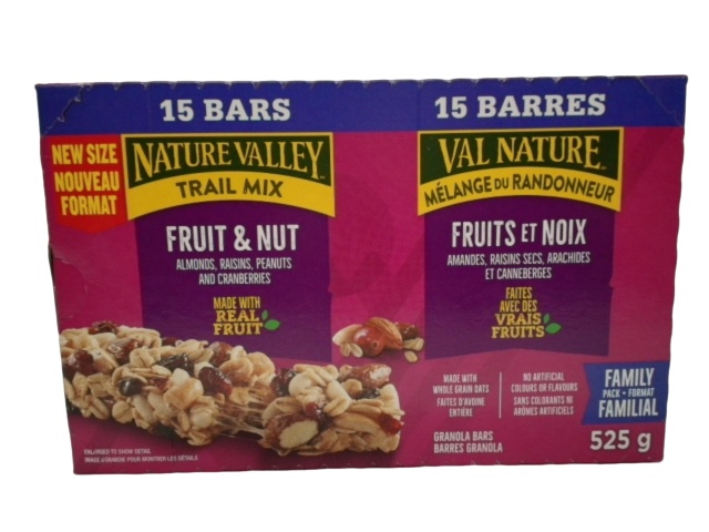 Fruit & Nut Trail Mix Bars 15pk. 525g. Nature Valley