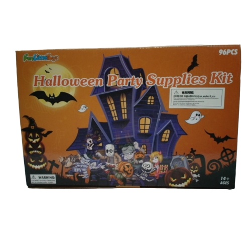 Halloween Party Supplies Kit 96pcs. Funlittletoys