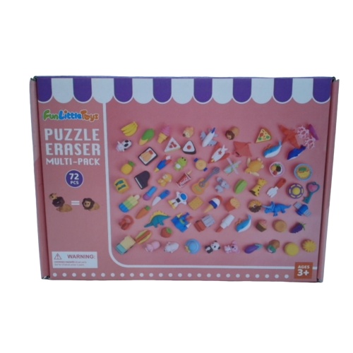 Puzzle Eraser Multi Pack 72pcs. (or $0.25ea., Or 5/$0.99)