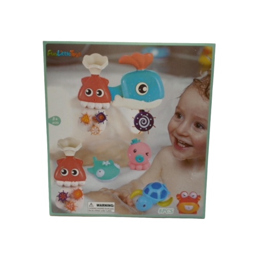 Bath Toys Set 8pcs. Funlittletoys