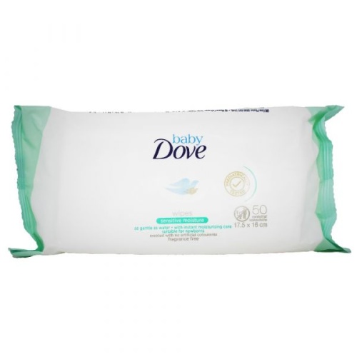 DOVE BABY WIPES 50CT SENSITIVE MOISTURE