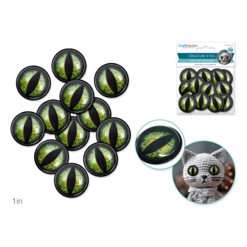 Creature Eyes: 1 Self-Stick 12pc