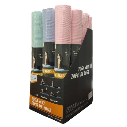 Yoga Mat 3mm - assorted colours each sold individually