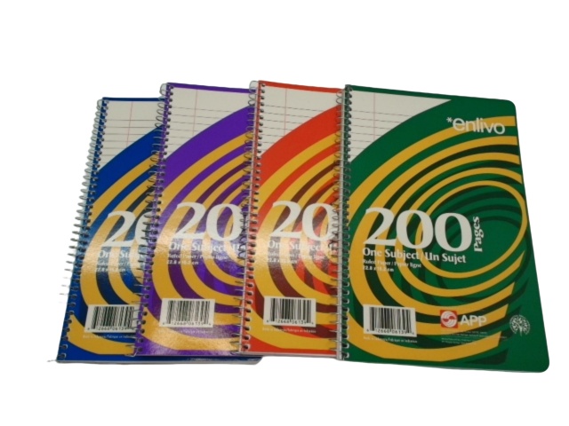 1 Subject Coiled Notebook 200 Pages 6 X 9.25\