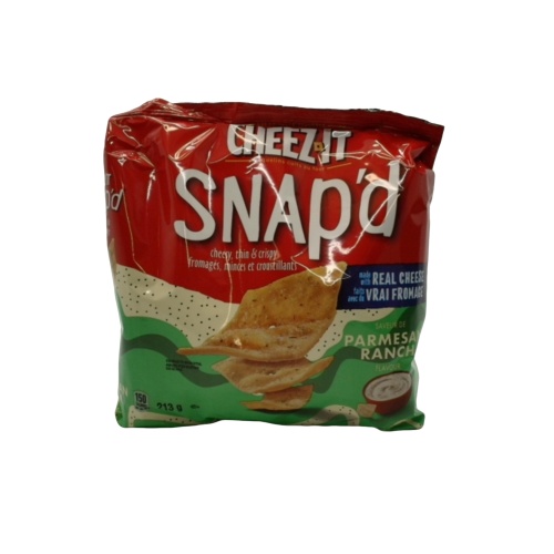 Cheez It Snap'd Snack Crackers Parmesan Ranch 213g.