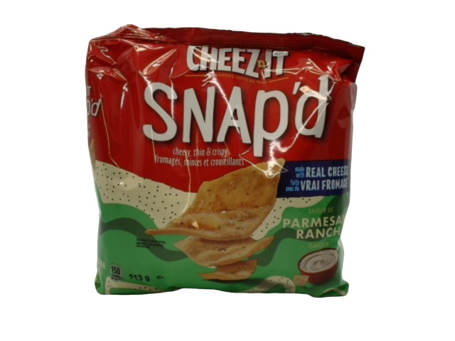 Cheez It Snap\'d Snack Crackers Parmesan Ranch 213g.