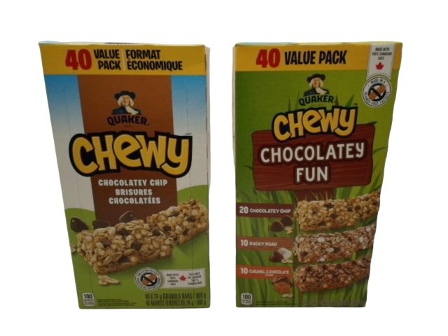 Quaker Chewy Granola Bars 40pk. x 24g.