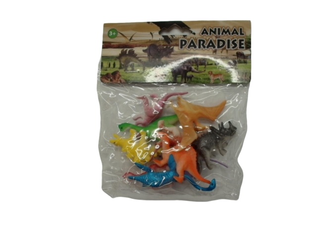 Mini Dinosaur Figures 10pk. Assorted Animal Paradise