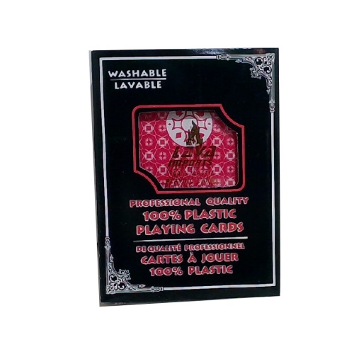 Playing Cards Red 100% Plastic Professional Quality Lava Imports