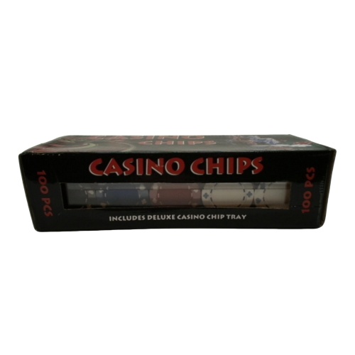 Poker Chips 100pk. w/Chip Tray