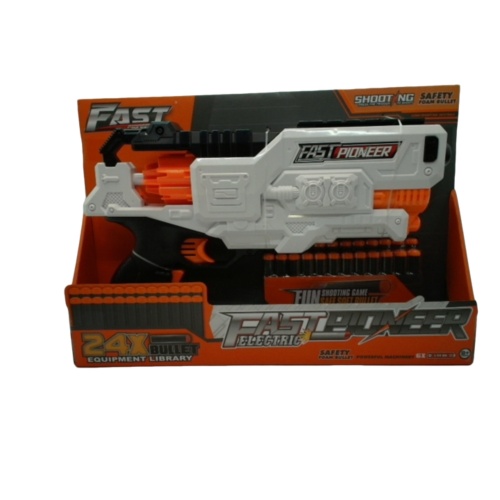 Fast Pioneer Electric Gun w/24 Foam Darts