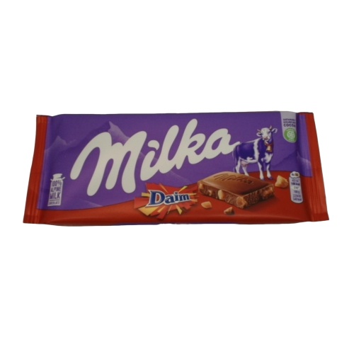 Milka Chocolate Bar Daim 100g.