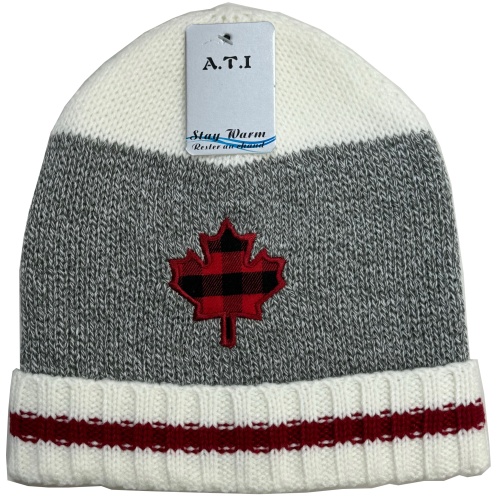 Winter hats Canada white