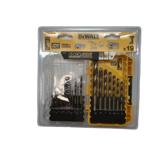 Drill Bit Set 19pcs. Black & Gold Dewalt