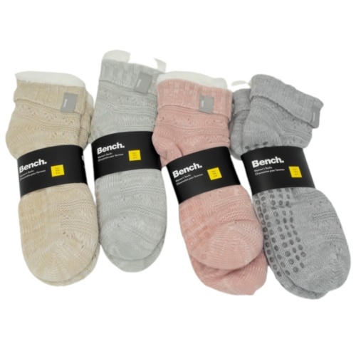 Slipper Socks Women's Bench Ass't