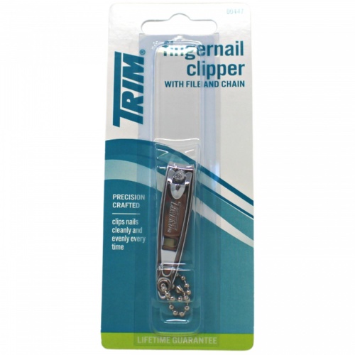 TRIM FINGERNAIL CLIPPER W/ FILE & CHAIN