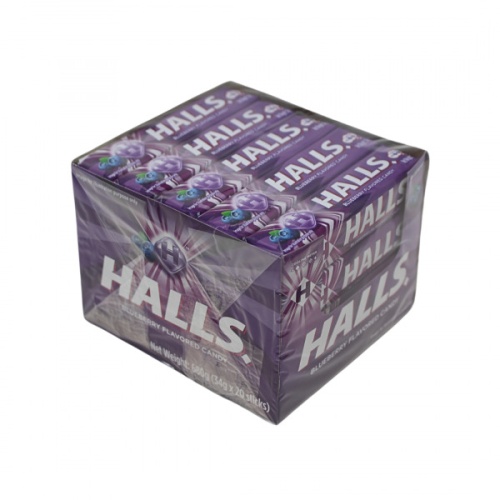 HALLS STICK 20X34G BLUEBERRY - each sold individually