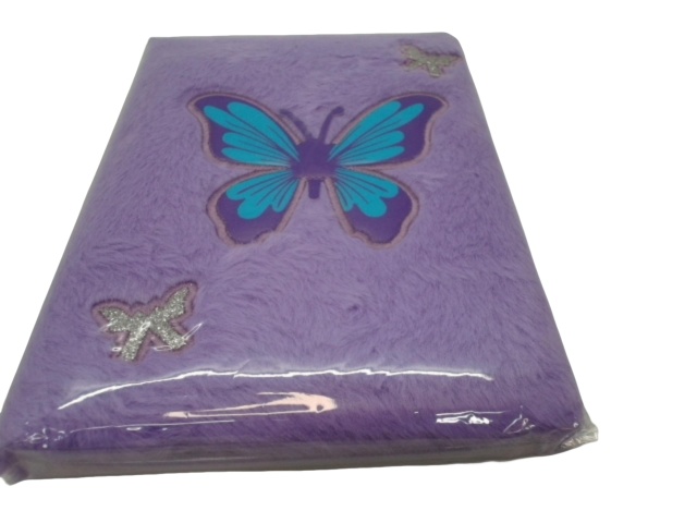 Notebook Butterfly Fur Cover