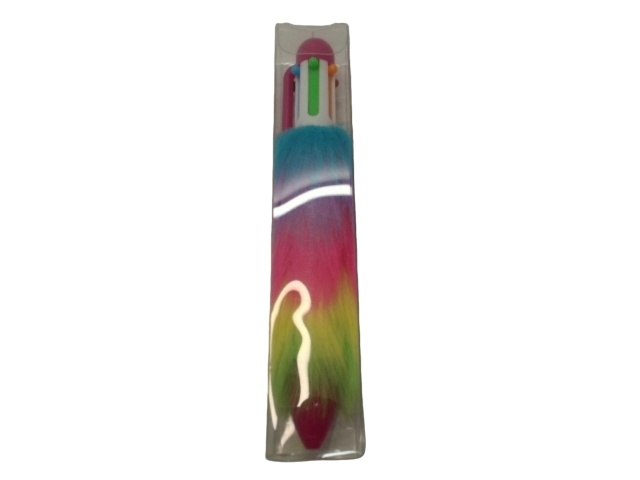 Retractable Pen Multi Colouir Fuzzy Fur