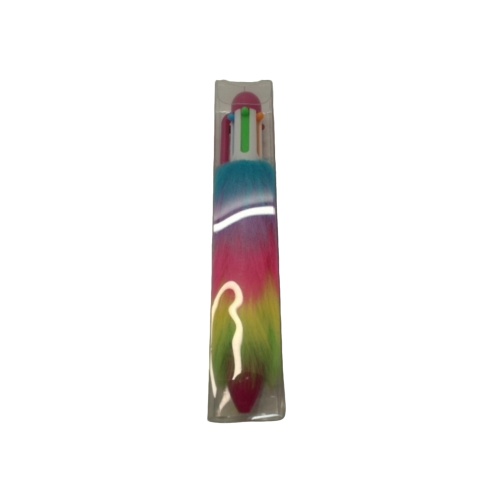 Retractable Multi Colour Pen Fuzzy Fur