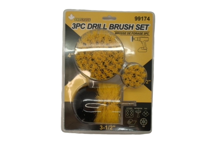 Drill Brush Set 3pc. Prograde