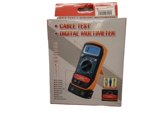 Digital multimeter with cable tester - eaglestar pro