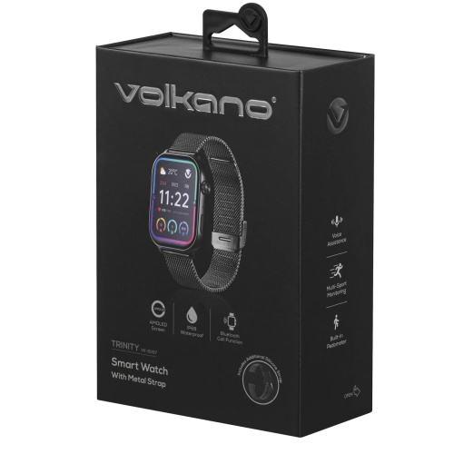 Smartwatch Trinity Series Black Volkano