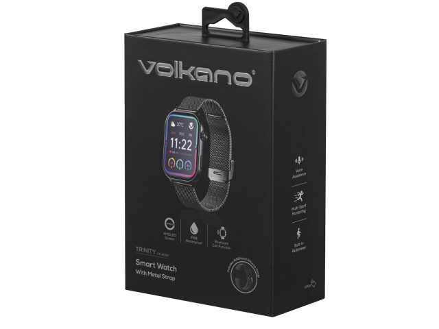 Smartwatch Trinity Series Black Volkano