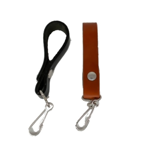 Key Clip Leather Black Or Brown