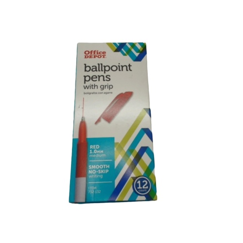 Ballpoint Pens 12pk Red Office Depot