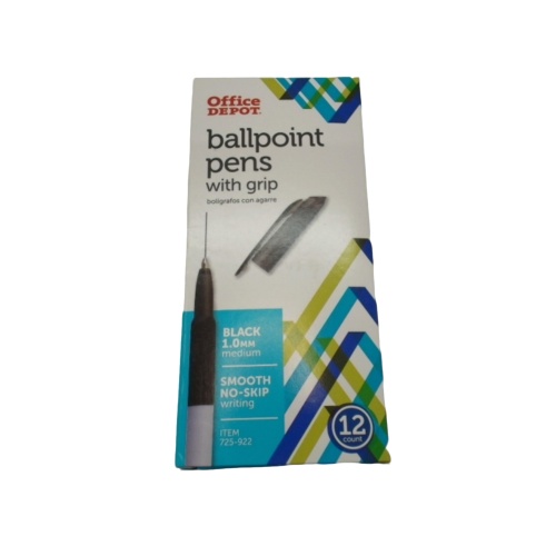 Ballpoint Pens 12pk. Black Office Depot