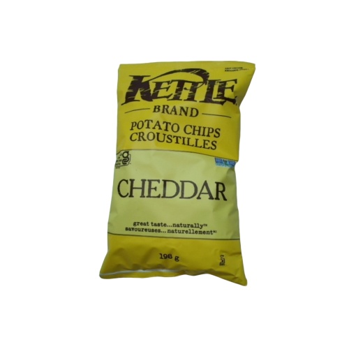 Kettle Chips Cheddar 198g.